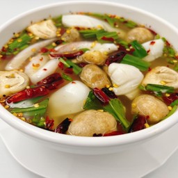 ต้มยำหมึก น้ำใส