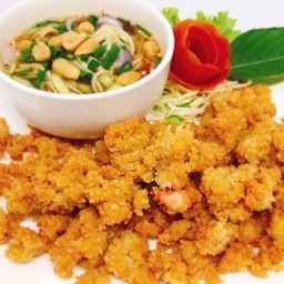 ยำกุ้งฟู