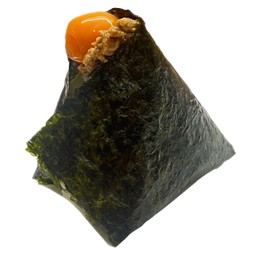 215. Onigiri Minced pork with Pickled egg yolk in Shoyu
