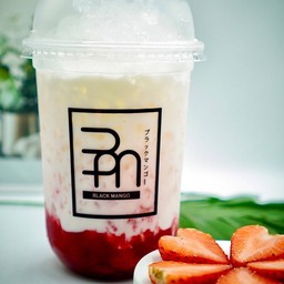 นมสดสตรอว์เบอร์รี่เย็น