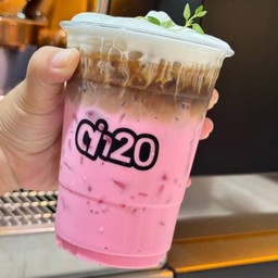 พิ้งค์ลาเต้ เย็น