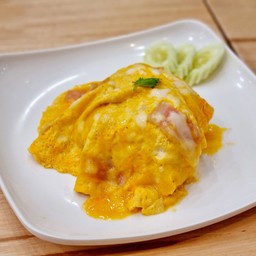 ข้าวไข่ข้นชีสเบคอน