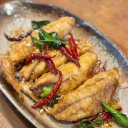 ปลาทะเลทอดน้ำปลาหวาน Deep Fried Fish With Sweet Fish Sauce