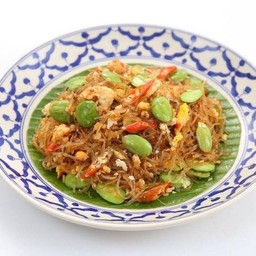 สะตอผัดไข่วุ้นเส้น