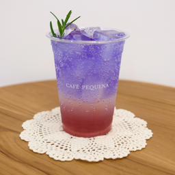 Honey Lemon Soda with Butterfly Pea