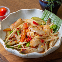 ตำปลาร้ากุ้งสด