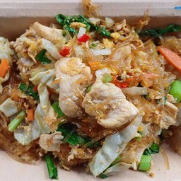 ผัดวุ้นเส้นไก่  [กับข้าว]