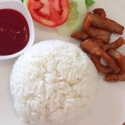 ข้าวหมูทอดแดดเดียว