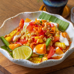 ตำข้าวโพดไข่เค็ม