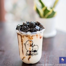 น้ำเต้าหู้เฉาก๊วยลาวาปั่น-ธรรมดา