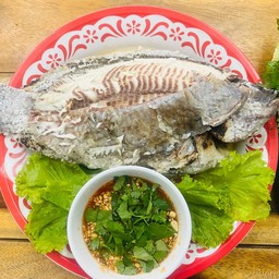 ปลาเผาตัว(ไม่มีผักเมี่ยง)