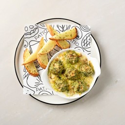 หอยลายอบเนยกระเทียม