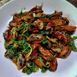 กระเพาหอยแมลงภู่