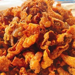 หนังไก่ทอดกรอบรสสไปซี่