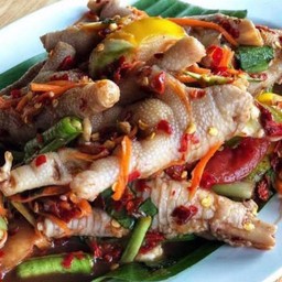 ตำตีนไก่