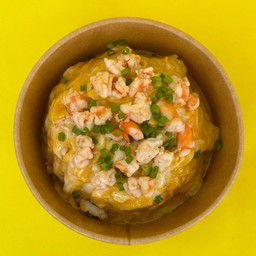 ข้าวไข่ข้นกุ้งลาวา