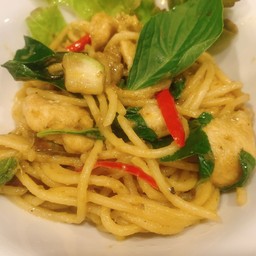 สปาเก็ตตี้ผัดเขียวหวาน