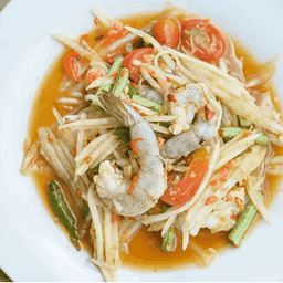 ส้มตำกุ้งสด