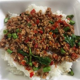 กะเพราเนื้อสับ