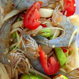 ตำกุ้งสด