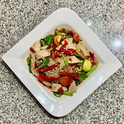 ตำเส้นเล็ก หมูยอ