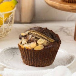 มัฟฟินกล้วยหอมข้าวไรซ์เบอรี่ (เมนูสุขภาพ) (วัตถุดิบเกรดพรีเมียม)