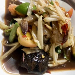 ส้มตำปูปลาร้ากุ้งสด