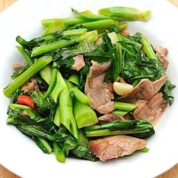 คะน้าหมู (กับข้าว)