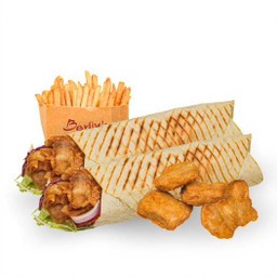 <Promo> 40% OFF 2x Chicken Wrap (12") Fries and Nuggets 4 Pcs โปรโมชั่นดูรัมไก่กับเฟรนซ์ฟรายและนักเก็ต
