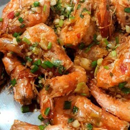 กับข้าว - กุ้งคั่วพริกเกลือ