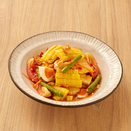 ตำข้าวโพดไข่เค็ม