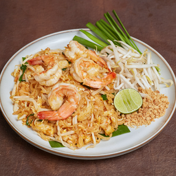 ผัดไทยเส้นจันท์กุ้ง