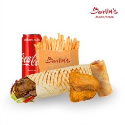 Beef Wrap (10") with Fries, 1xBeef Spring Roll & 4xNuggets Value Set