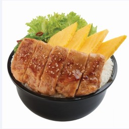 ข้าวหน้าหมูย่างซอสหม่าล่า