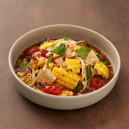 ยำหมูยอไข่แดงเค็ม