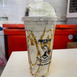 นมคาราเมลปั่นโอริโอ้วิปครีม