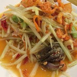 ส้มตำไทยใส่ปู