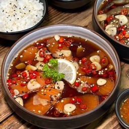 แซลมอนดองซีอิ๊ว