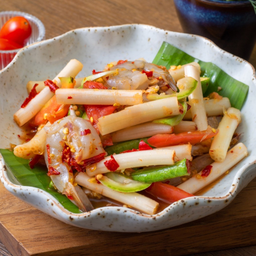 ตำไหลบัวกุ้งสด