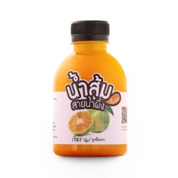 น้ำส้มคั้นสดแท้ 100% พร้อมเนื้อส้ม 220ml (ไม่แถมน้ำแข็ง)