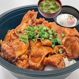 Set ข้าวสันคอหมูเกาหลี (โคชูจัง) ซุปมิโซะและไข่ออนเซ็น