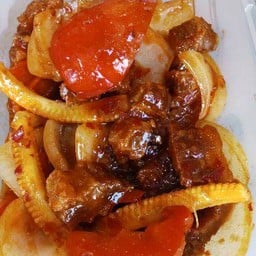 พริกเผาหมูกรอบ