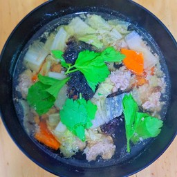 แกงจืดหมูสับ - ไก่สับสาหร่าย