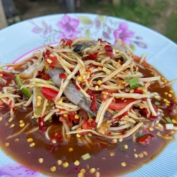 ตำลาวกุ้งสด