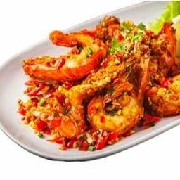 กุ้งผัดพริกเกลือ
