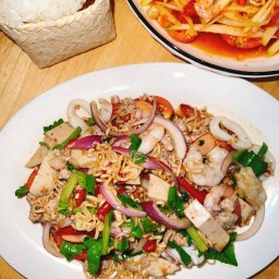 Mixed Instant Noodle Salad