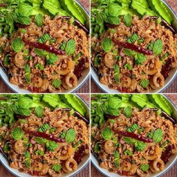 ลาบหมู(ลาบเลือด)