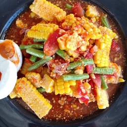 ตำข้าวโพดไข่เค็ม