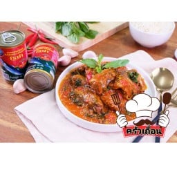 1แถม1 กระเพราปลากระป๋องราดข้าว