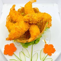 กุ้งชุปแป้งทอด